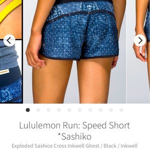 Rare Lululemon Speed Shorts sz 6
